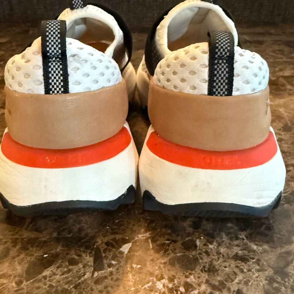 Sorel Women's White, Black & Tan Slip-On Sneakers - Picture 12 of 15